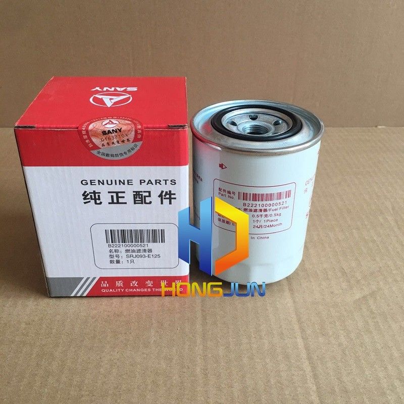 Motore diesel Sany Parti di escavatore, B222100000520 Elemento filtro del carburante dell' escavatore