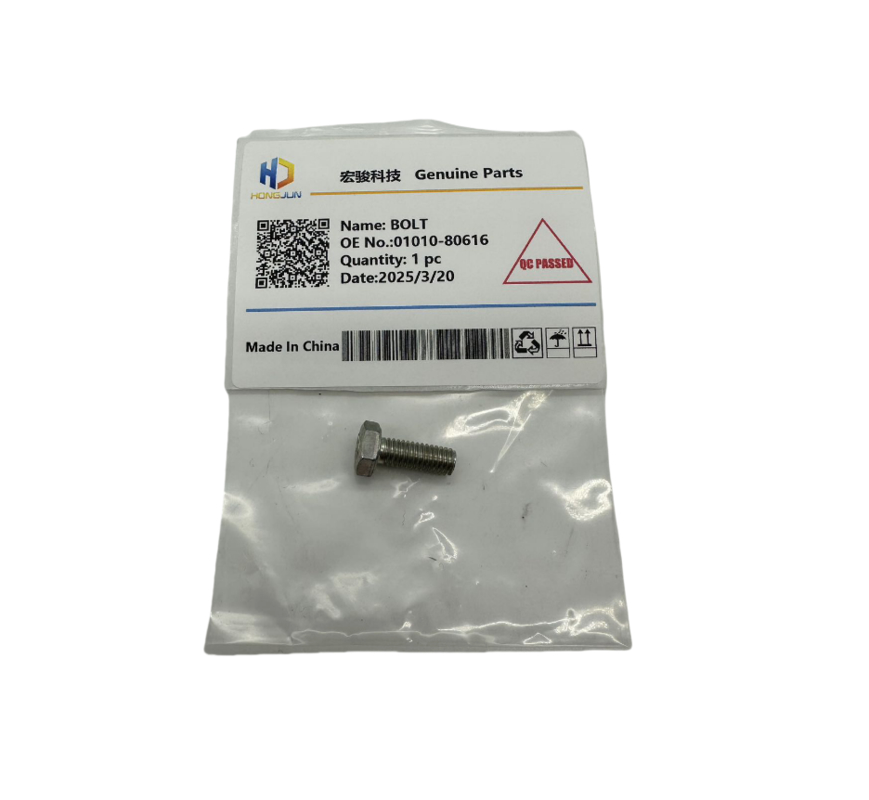WA150-5 Komatsu Wheel Loader Part BOLT 01010-80616 per le vostre esigenze commerciali